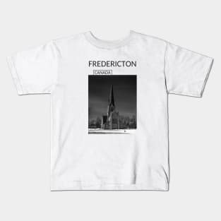 Fredericton New Brunswick Canada Christ Church Cathedral Souvenir Present Gift for Christian Canadian T-shirt Apparel Mug Notebook Tote Pillow Sticker Magnet Kids T-Shirt